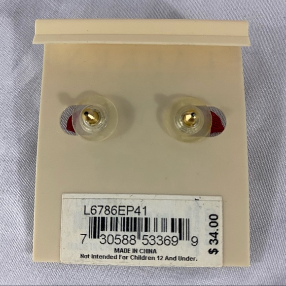 SOLD Ralph Lauren Red Poinsettia Stud Post Earrings Flower Christmas Detailed - Picture 2 of 4